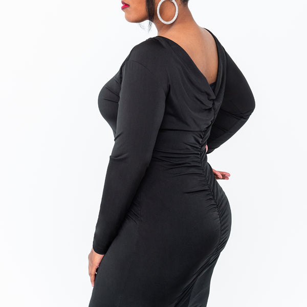 Black Long Sleeve Fitted Dress La'Shees Boutique Black Long Sleeve Fitted Dress La'Shees Boutique