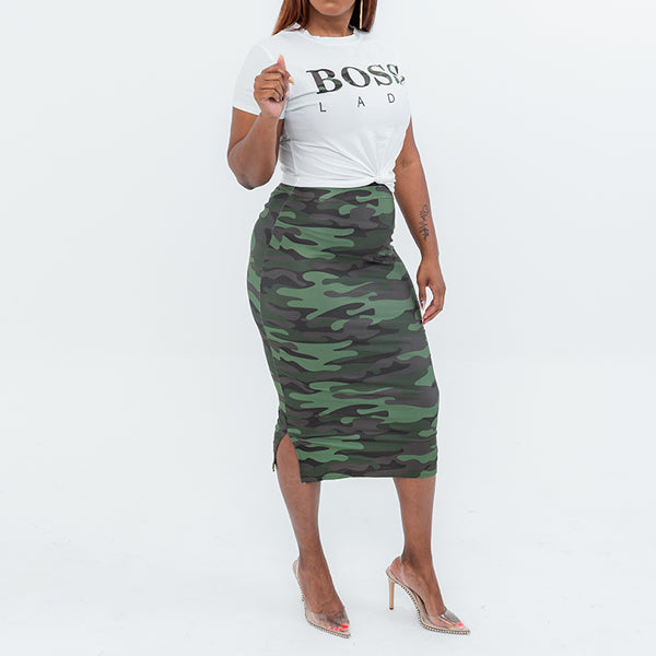 Boss Lady Set - T-Shirt and Skirt