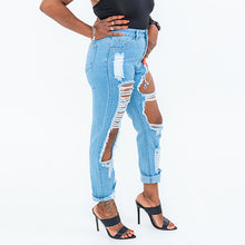 Load image into Gallery viewer, Straight Leg Ripped Jeans

