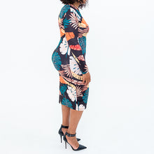 Load image into Gallery viewer, Floral Print Bodycon Dress
