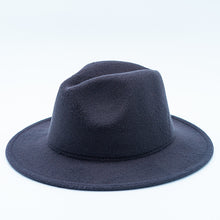 Load image into Gallery viewer, Grey Red Rim Fedora Hat
