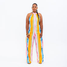 Load image into Gallery viewer, Multi-Colored Neck Tied Jumper
