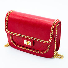 Load image into Gallery viewer, Small Red Pattern Chain Purse
