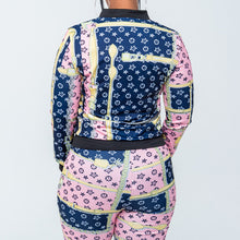 Load image into Gallery viewer, Two Piece Pink And Blue Track Suit
